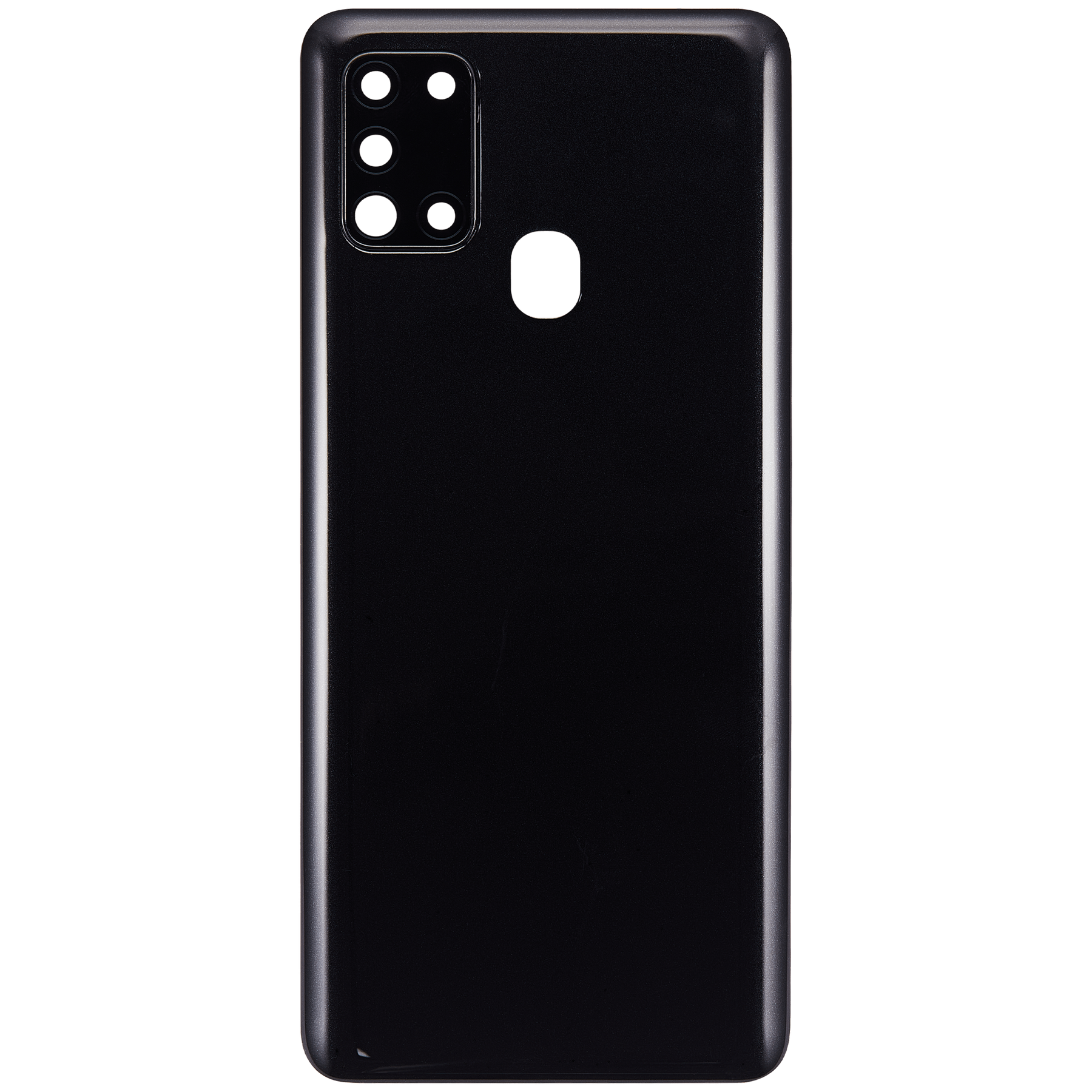 Back cover Glass With Camera Lens Compatible For Samsung Galaxy A21S (A217 / 2020) (Vemake) (Black)