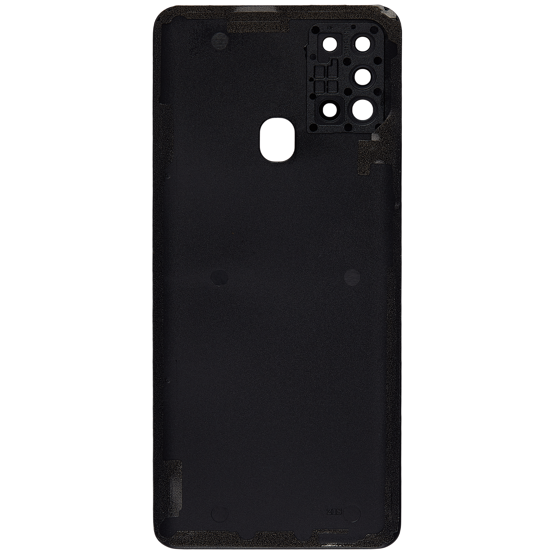 Back cover Glass With Camera Lens Compatible For Samsung Galaxy A21S (A217 / 2020) (Vemake) (Black)