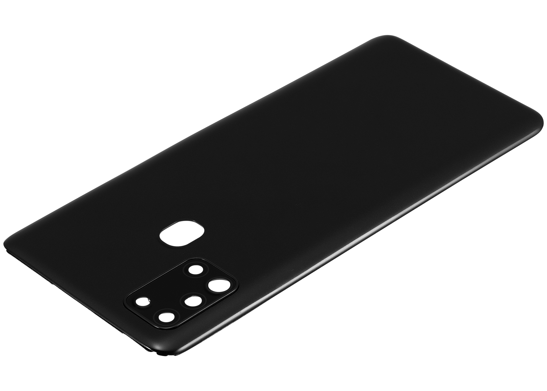 Back cover Glass With Camera Lens Compatible For Samsung Galaxy A21S (A217 / 2020) (Vemake) (Black)