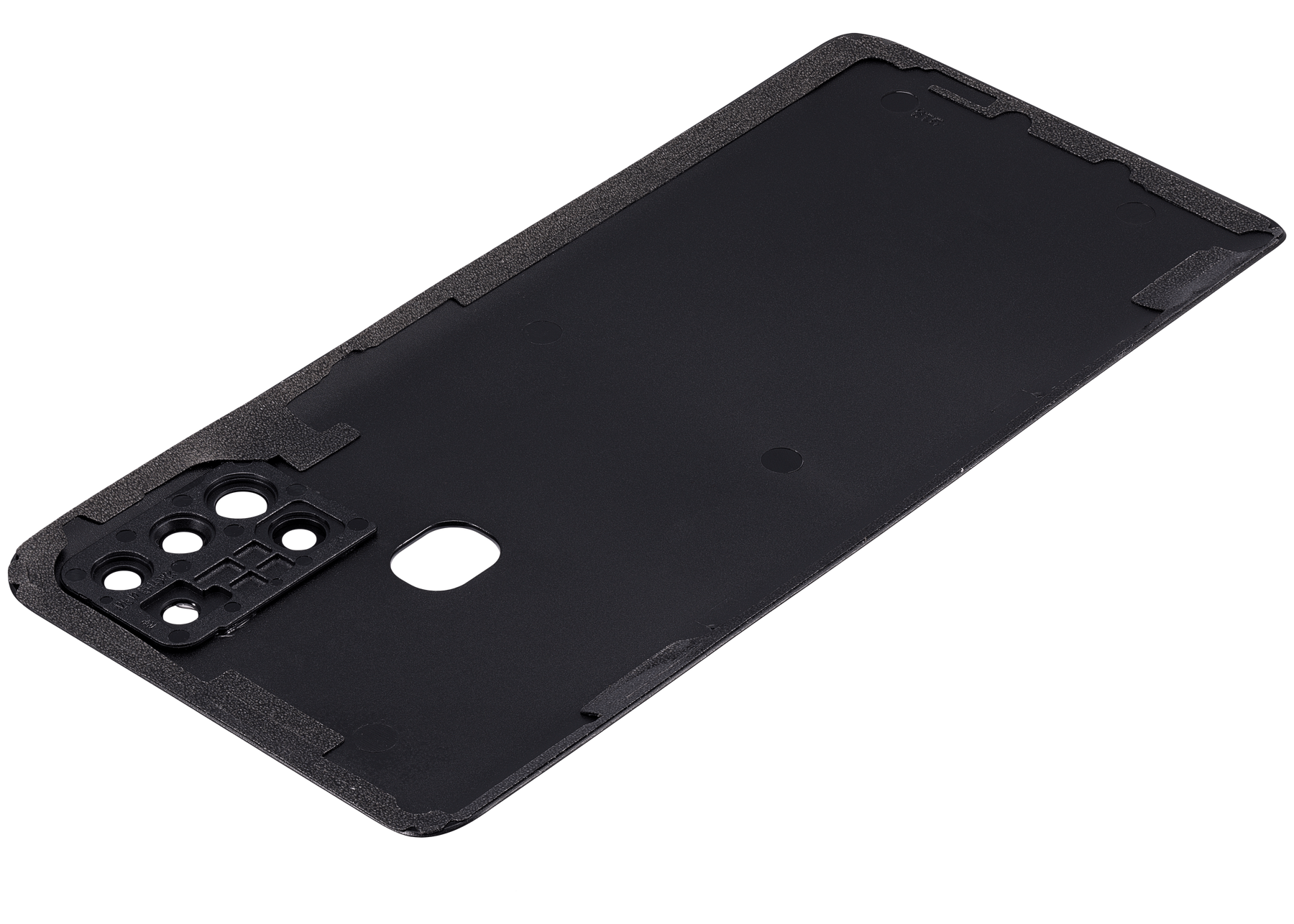 Back cover Glass With Camera Lens Compatible For Samsung Galaxy A21S (A217 / 2020) (Vemake) (Black)