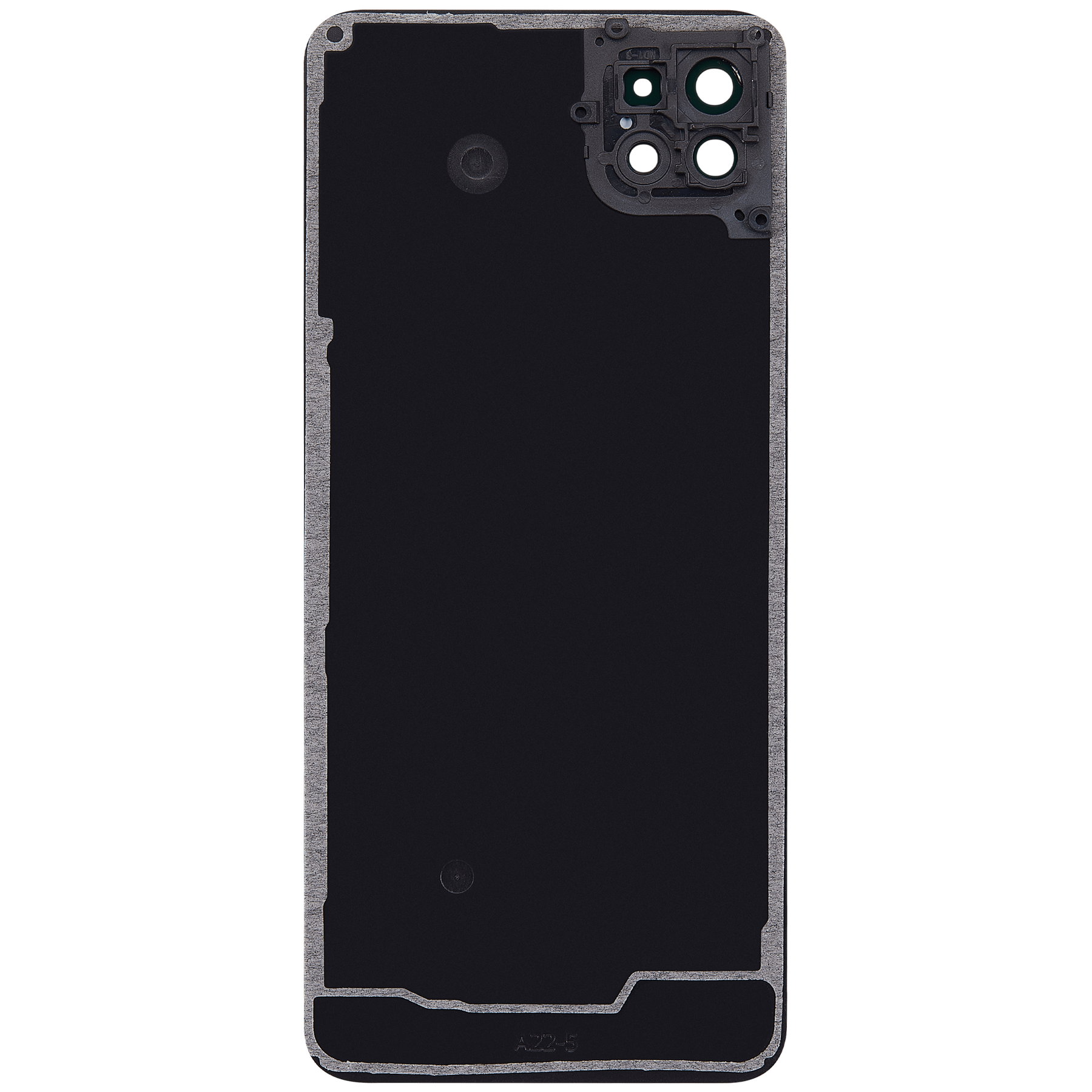Back cover Glass With Camera Lens Compatible For Samsung Galaxy A22 5G (A226 / 2021) (Vemake) (Black)
