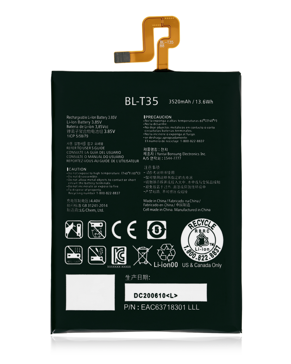 Replacement Battery Compatible For Google Pixel 2 XL (BL-T35)