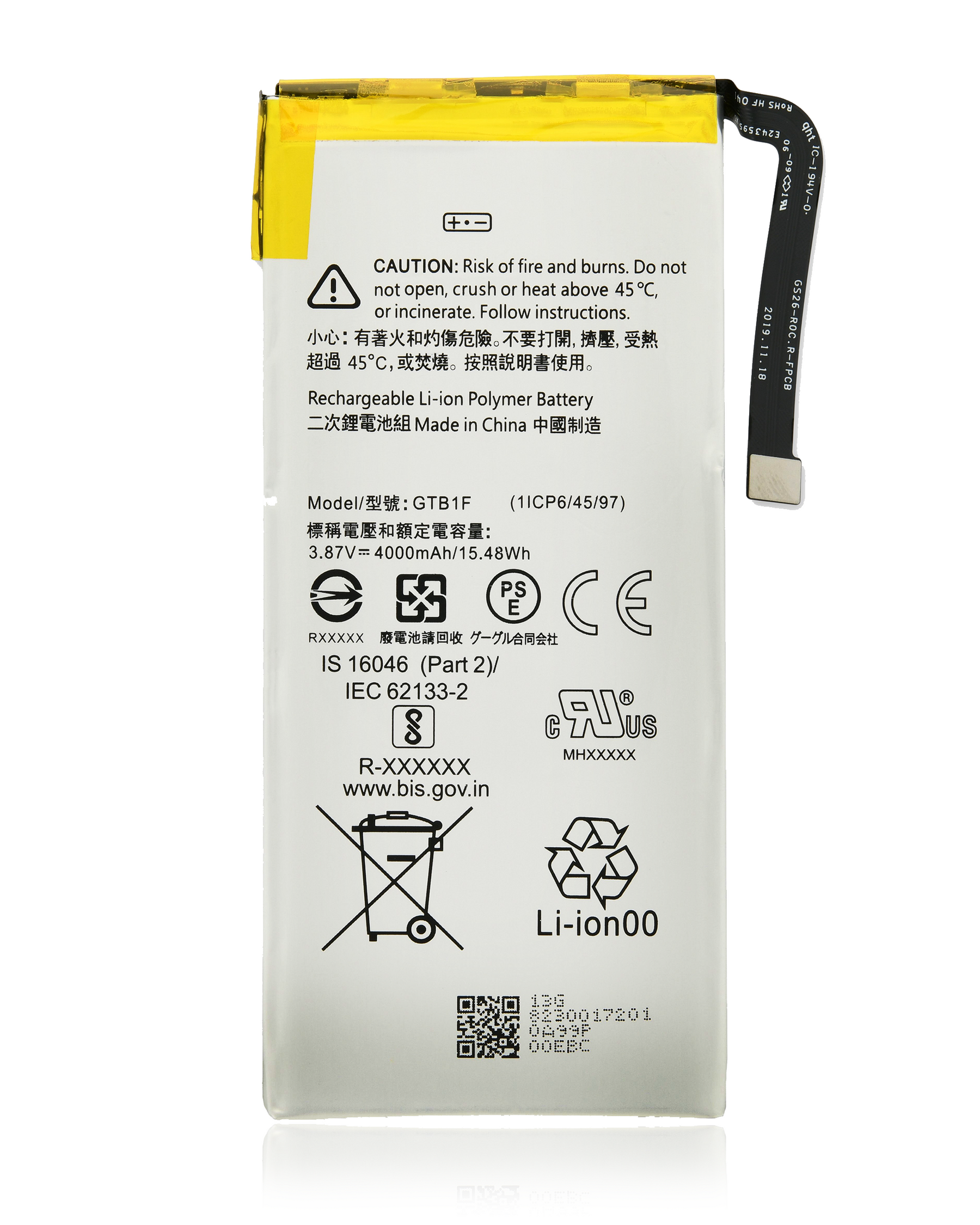 Replacement Battery Compatible For Google Pixel 5 (GTB1F) (Genuine OEM)