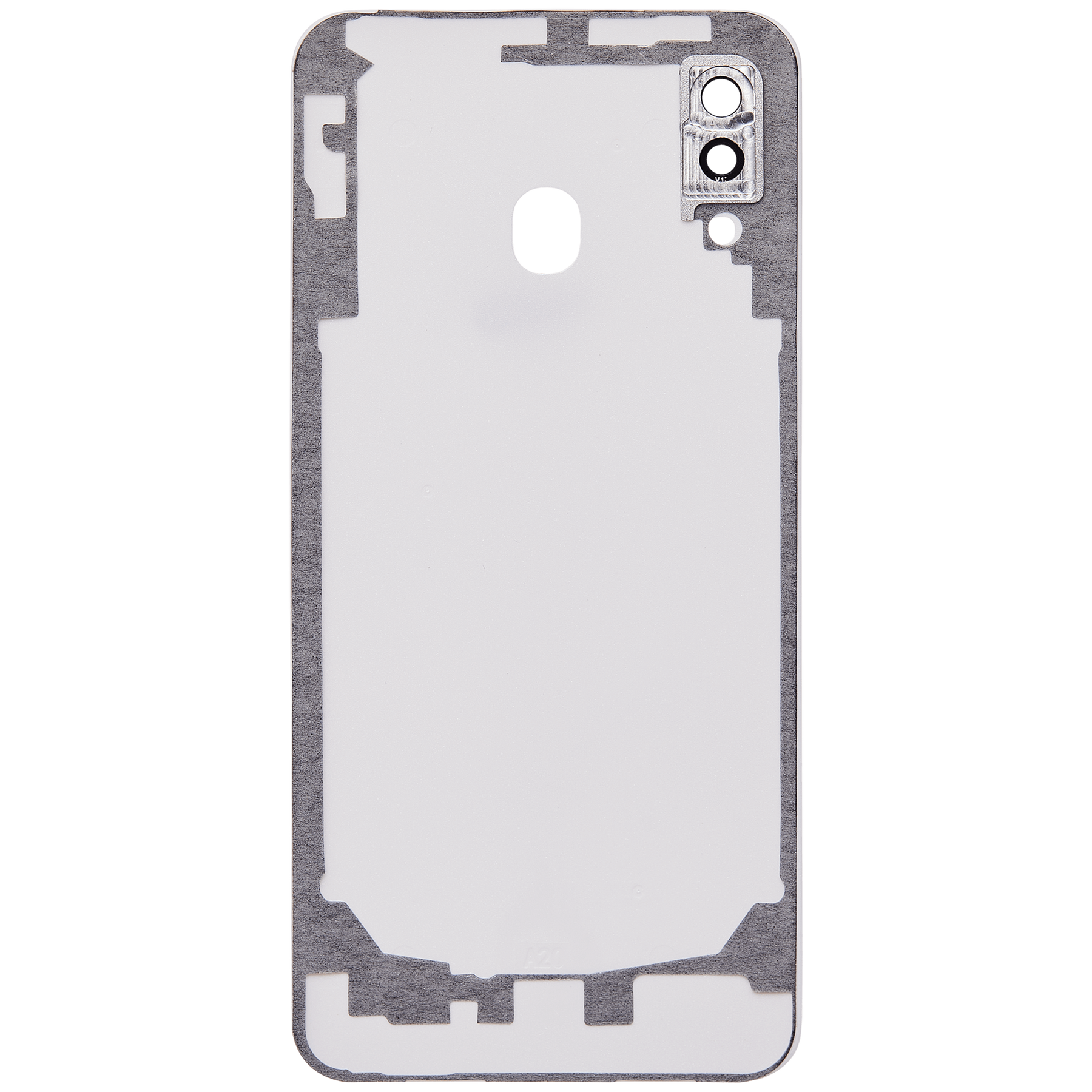 Back cover Glass With Camera Lens Compatible For Samsung Galaxy A20 (A205 / 2019) (Vemake) (White)