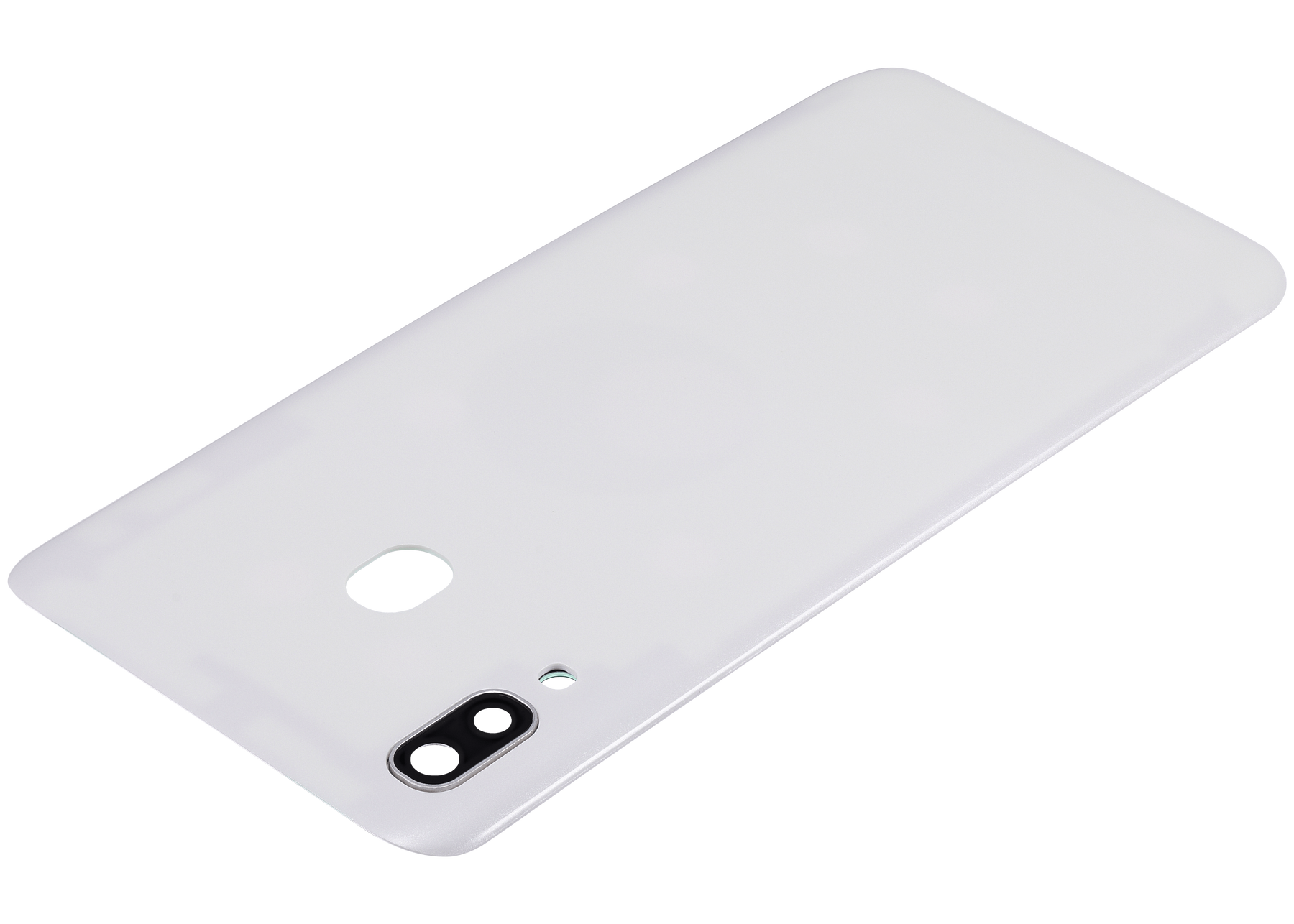 Back cover Glass With Camera Lens Compatible For Samsung Galaxy A20 (A205 / 2019) (Vemake) (White)