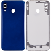 Back cover Glass With Camera Lens Compatible For Samsung Galaxy A20 (A205 / 2019) (Vemake) (Blue)