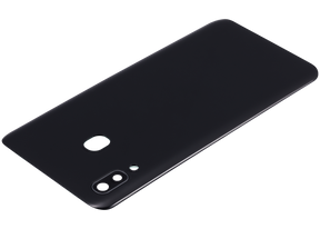 Back cover Glass With Camera Lens Compatible For Samsung Galaxy A20 (A205 / 2019) (Vemake) (Black)
