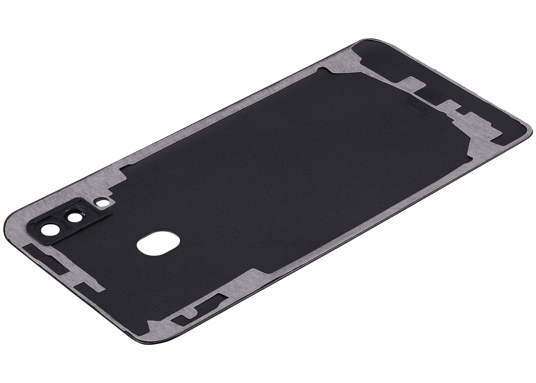 Back cover Glass With Camera Lens Compatible For Samsung Galaxy A20 (A205 / 2019) (Vemake) (Black)