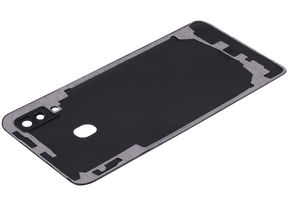 Back cover Glass With Camera Lens Compatible For Samsung Galaxy A20 (A205 / 2019) (Vemake) (Black)