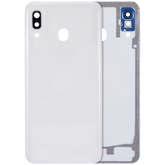 Back cover Glass With Camera Lens Compatible For Samsung Galaxy A30 (A305 / 2019) (Vemake) (White)