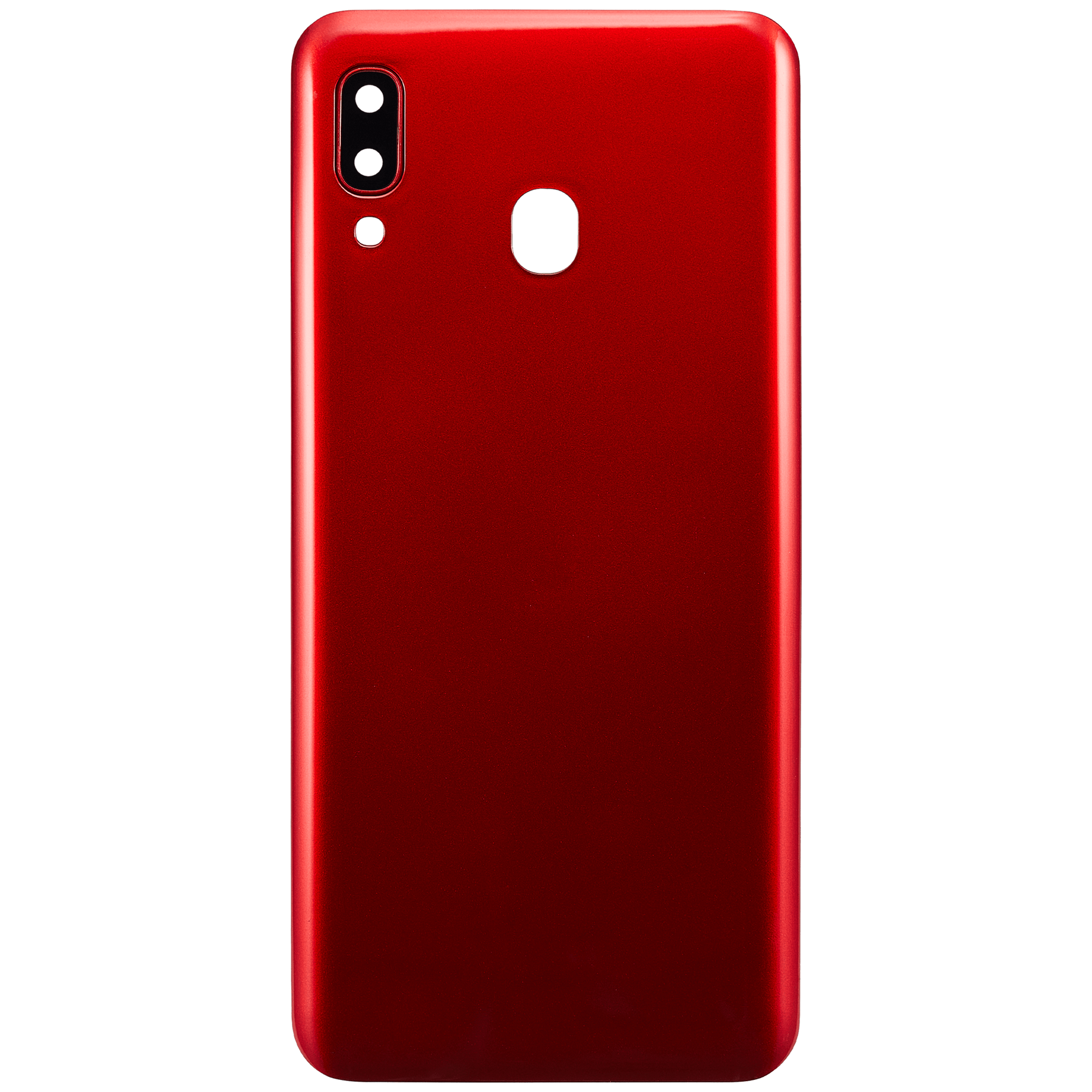 Back cover Glass With Camera Lens Compatible For Samsung Galaxy A30 (A305 / 2019) (Vemake) (Red)