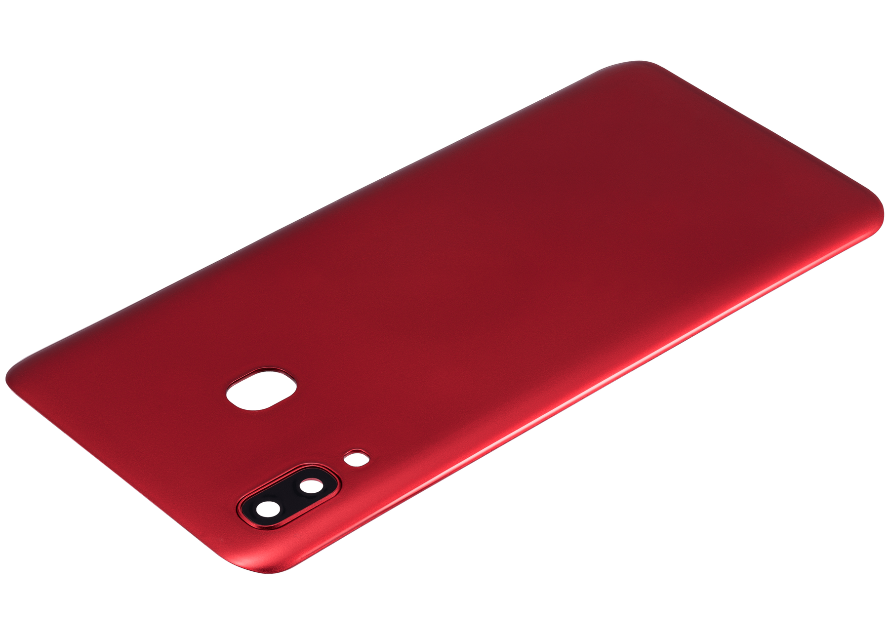 Back cover Glass With Camera Lens Compatible For Samsung Galaxy A30 (A305 / 2019) (Vemake) (Red)