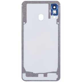Back cover Glass With Camera Lens Compatible For Samsung Galaxy A30 (A305 / 2019) (Vemake) (Blue)