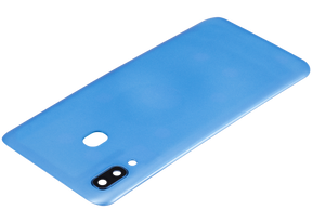 Back cover Glass With Camera Lens Compatible For Samsung Galaxy A30 (A305 / 2019) (Vemake) (Blue)