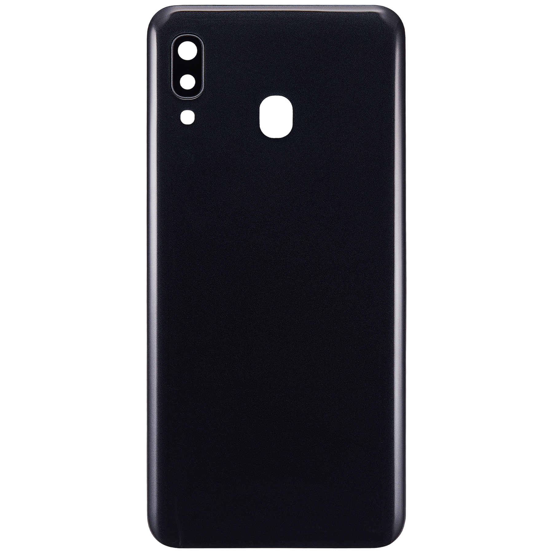 Back cover Glass With Camera Lens Compatible For Samsung Galaxy A30 (A305 / 2019) (Vemake) (Black)
