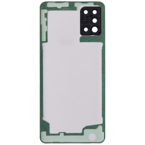 Back cover Glass With Camera Lens Compatible For Samsung Galaxy A31 (A315 / 2020) (Vemake) (Prism Crush White)