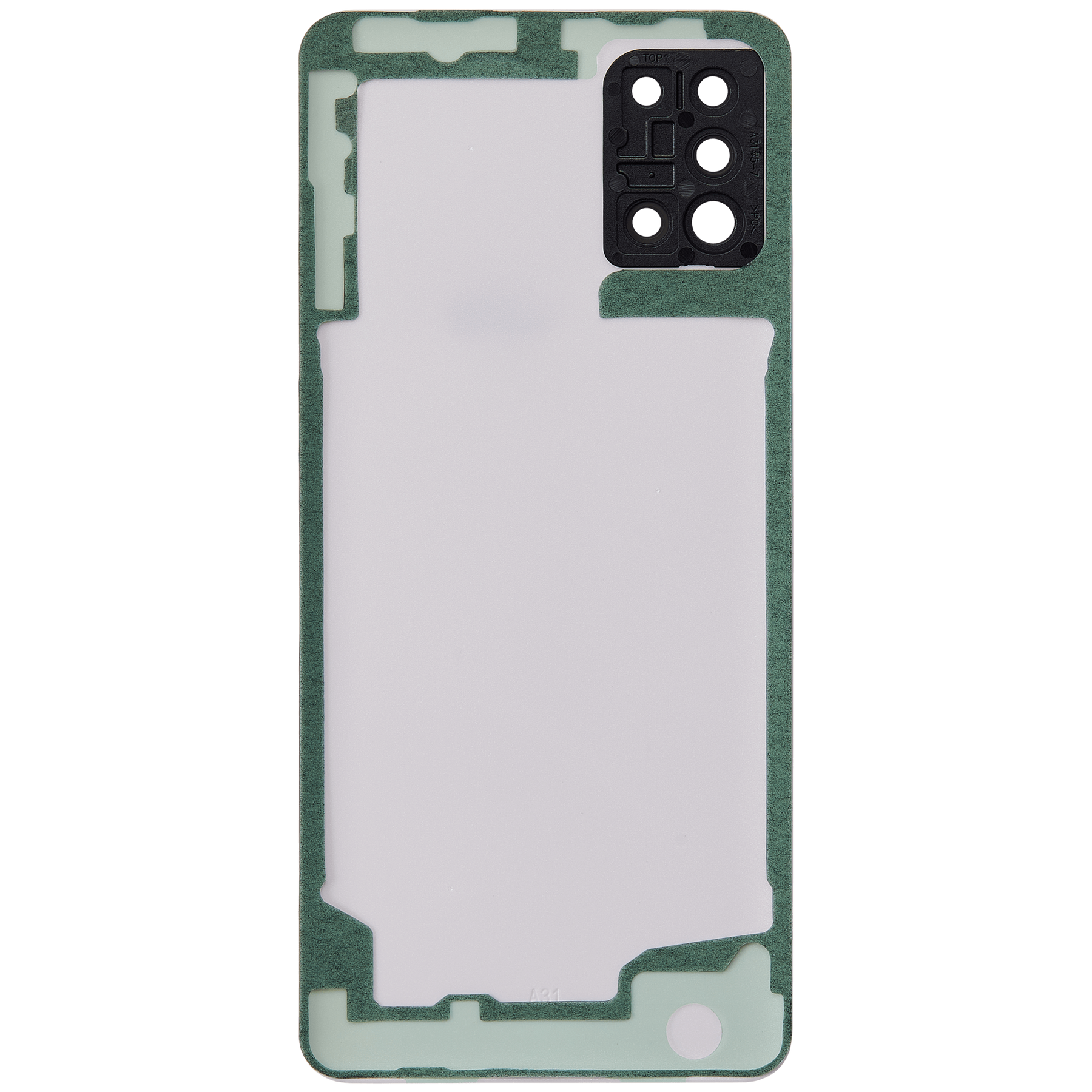 Back cover Glass With Camera Lens Compatible For Samsung Galaxy A31 (A315 / 2020) (Vemake) (Prism Crush Red)