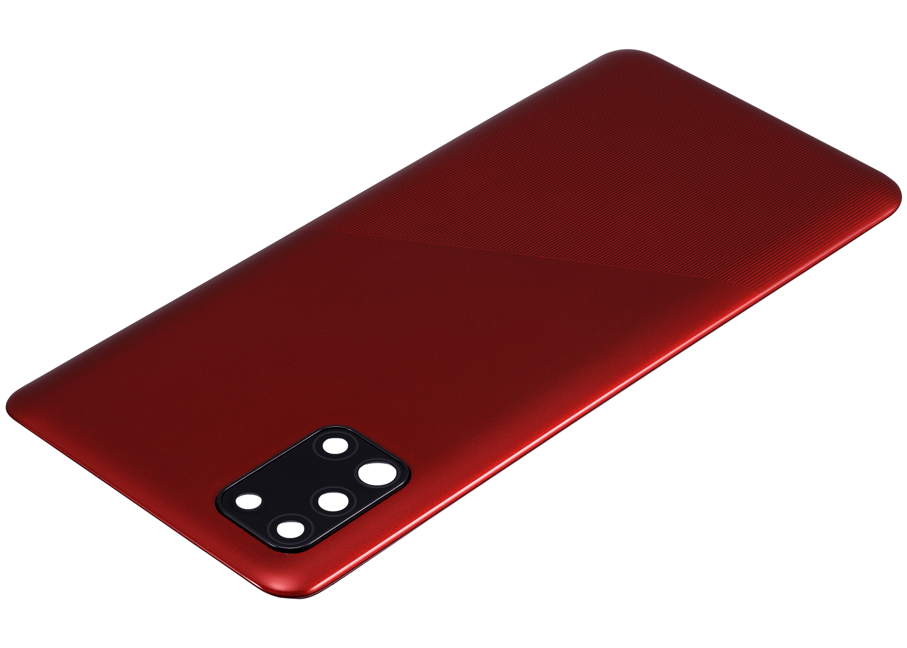 Back cover Glass With Camera Lens Compatible For Samsung Galaxy A31 (A315 / 2020) (Vemake) (Prism Crush Red)