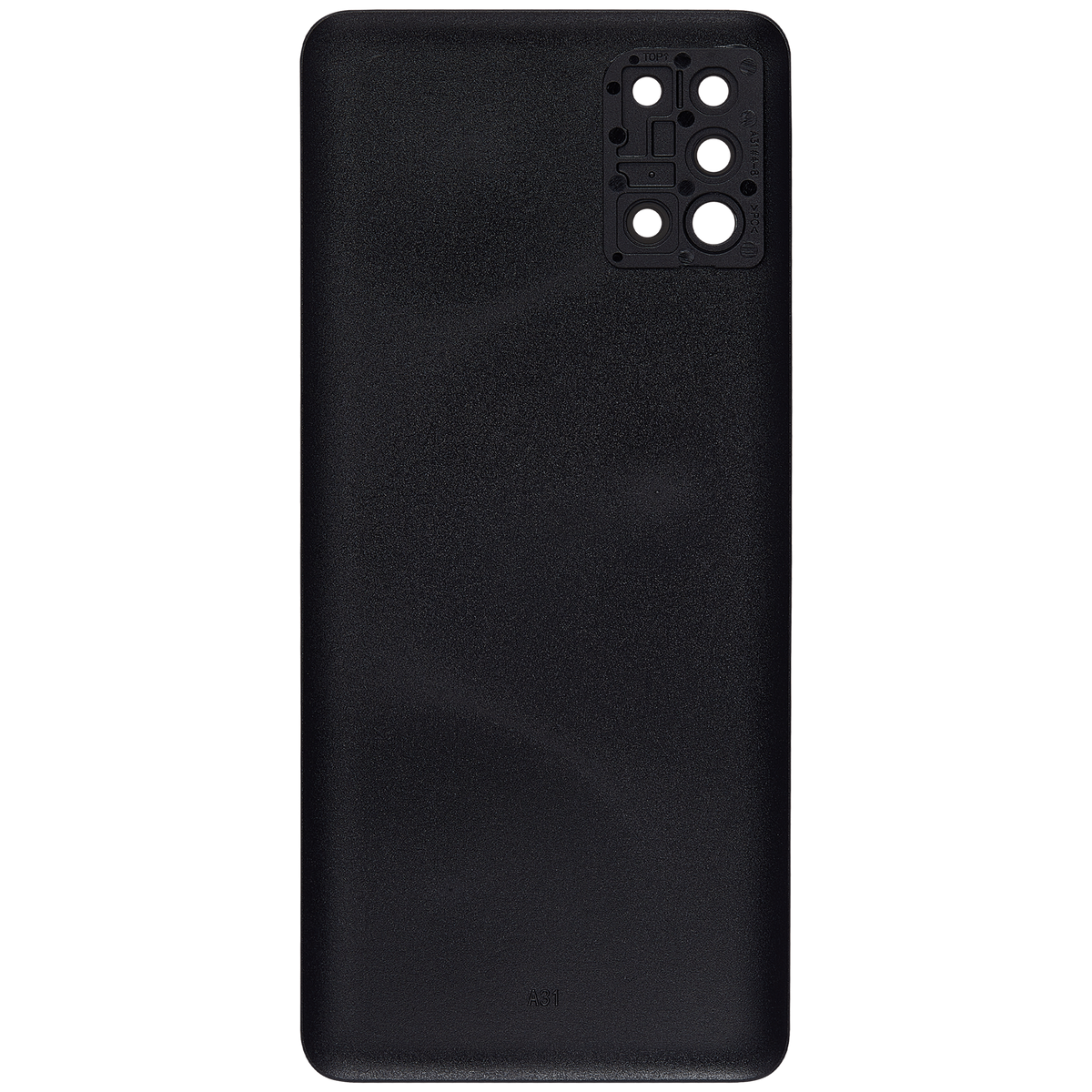 Replacement Back cover Glass With Camera Lens Compatible For Samsung Galaxy A31 (A315 / 2020) (Vemake) (Prism Crush Black)
