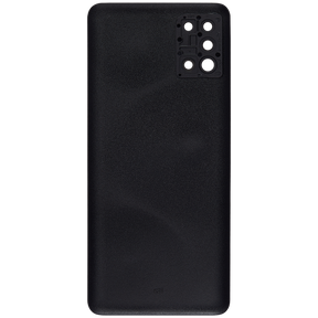 Replacement Back cover Glass With Camera Lens Compatible For Samsung Galaxy A31 (A315 / 2020) (Vemake) (Prism Crush Black)