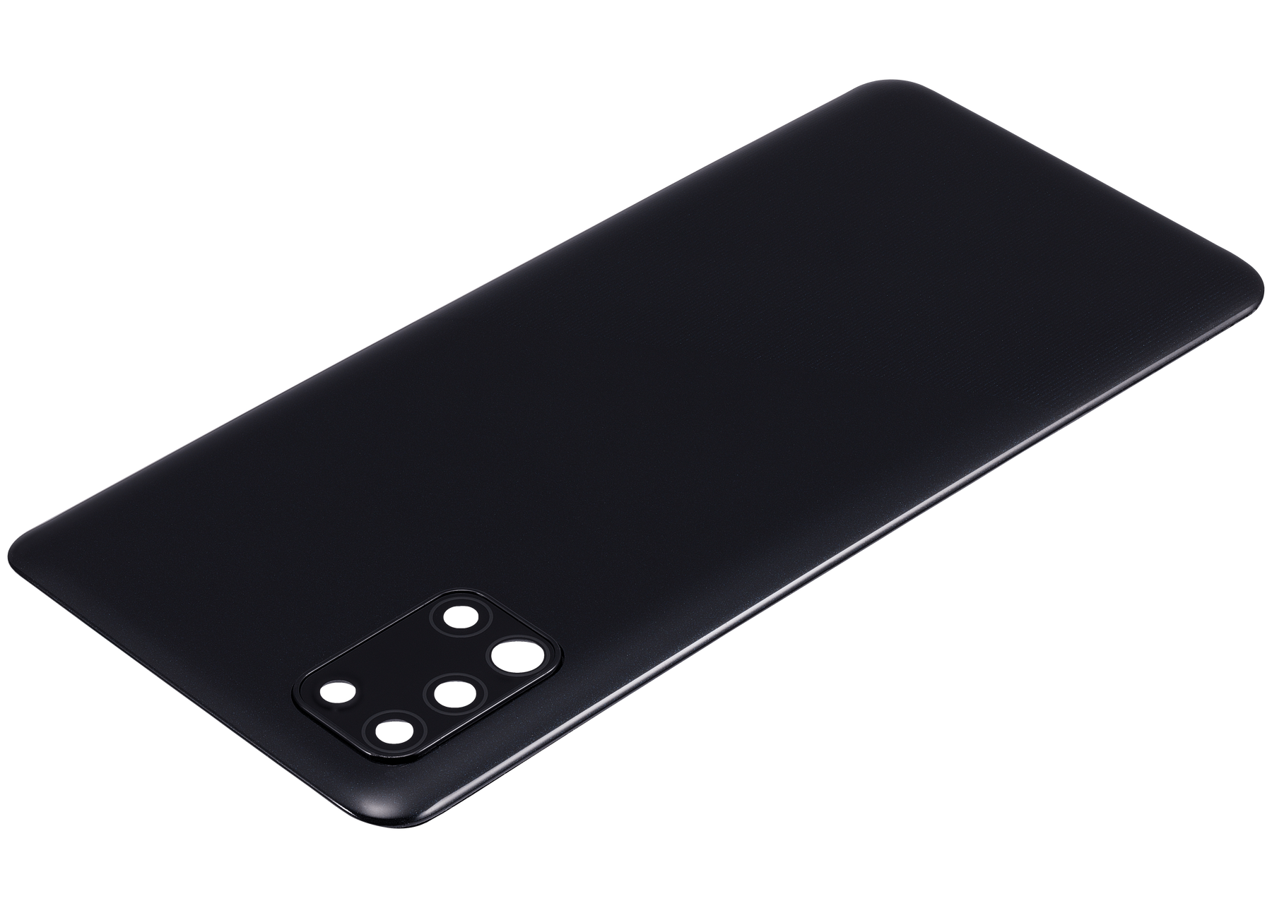 Replacement Back cover Glass With Camera Lens Compatible For Samsung Galaxy A31 (A315 / 2020) (Vemake) (Prism Crush Black)