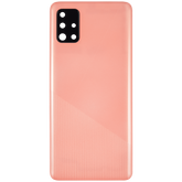 Back cover Glass With Camera Lens Compatible For Samsung Galaxy A51 4G (A515 / 2019) (Vemake) (Prism Crush Pink)