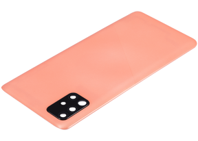 Back cover Glass With Camera Lens Compatible For Samsung Galaxy A51 4G (A515 / 2019) (Vemake) (Prism Crush Pink)