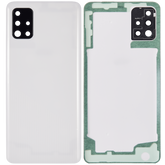 Back cover Glass With Camera Lens Compatible For Samsung Galaxy A51 4G (A515 / 2019) (Vemake) (Prism Crush White)