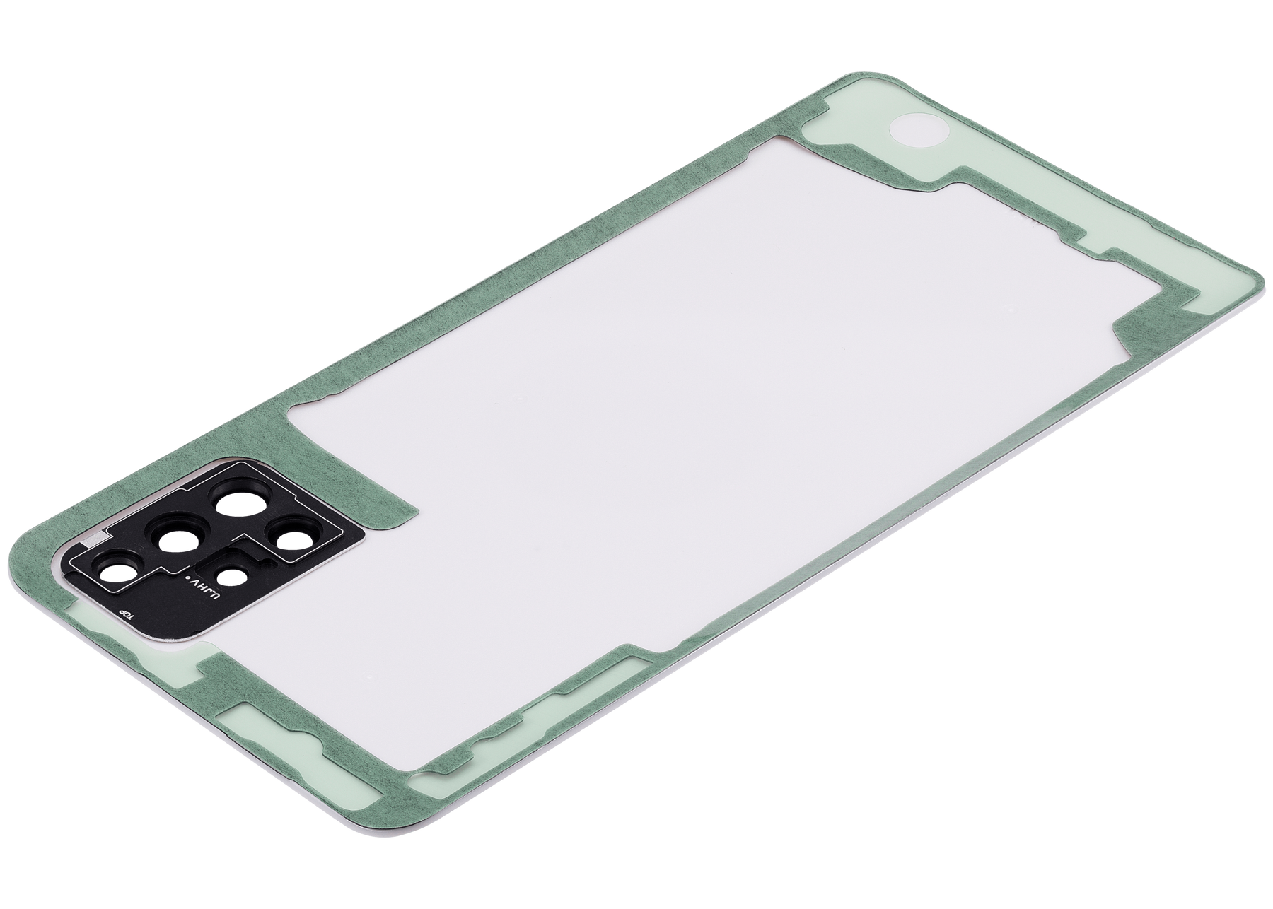 Replacement Back cover Glass With Camera Lens Compatible For Samsung Galaxy A51 4G (A515 / 2019) (Vemake) (Prism Crush Blue)