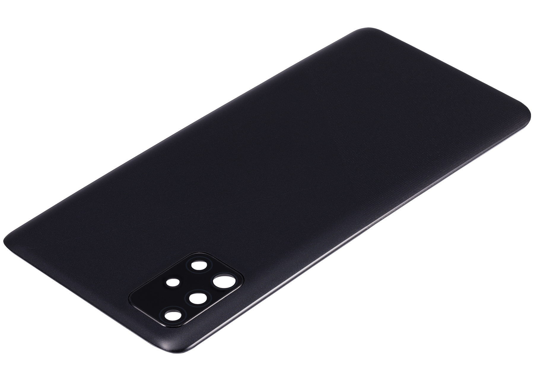 Back cover Glass With Camera Lens Compatible For Samsung Galaxy A51 4G (A515 / 2019) (Vemake) (Prism Crush Black)