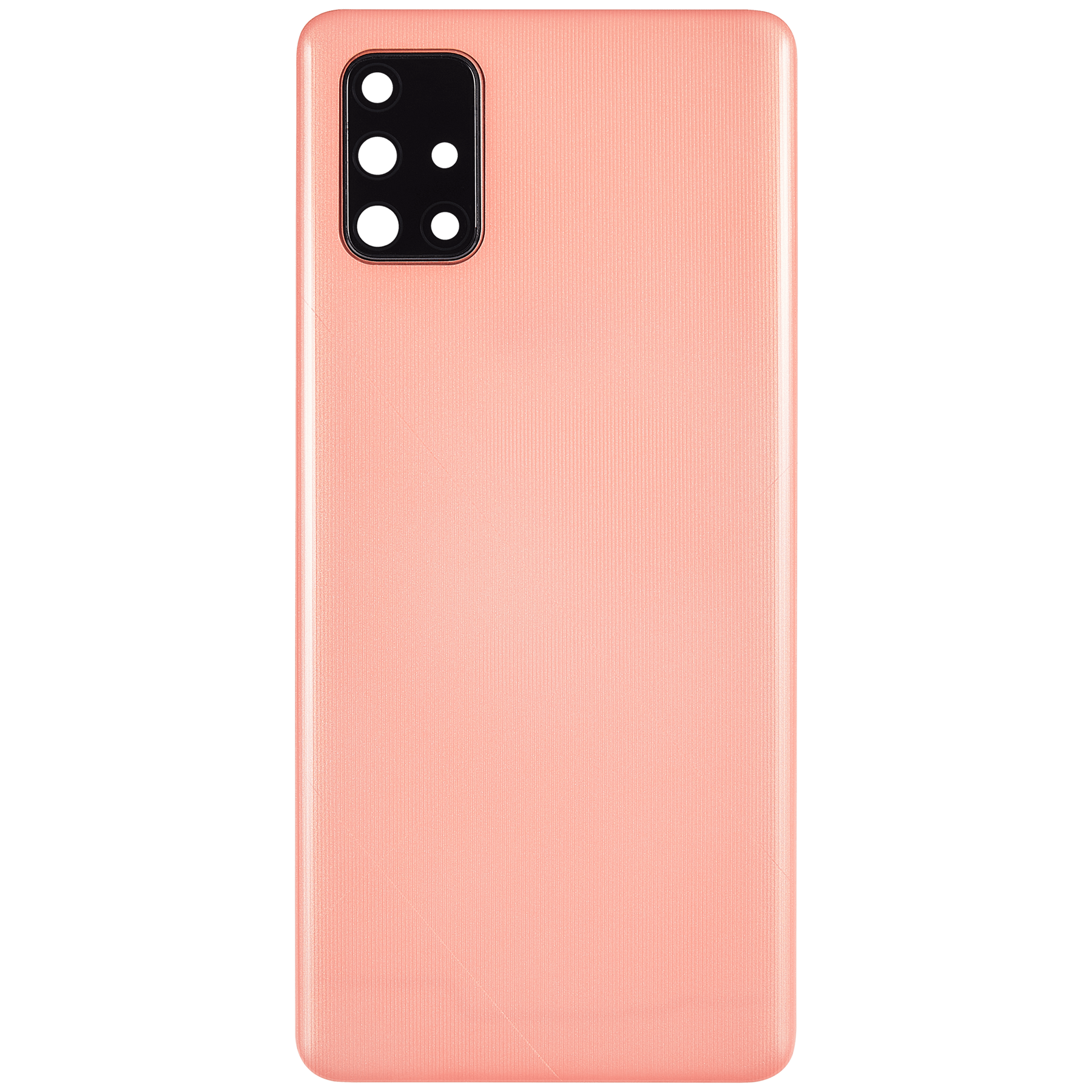 Replacement Back cover Glass With Camera Lens Compatible For Samsung Galaxy A71 4G (A715 / 2020) (Vemake) ( Prism Crush Pink)