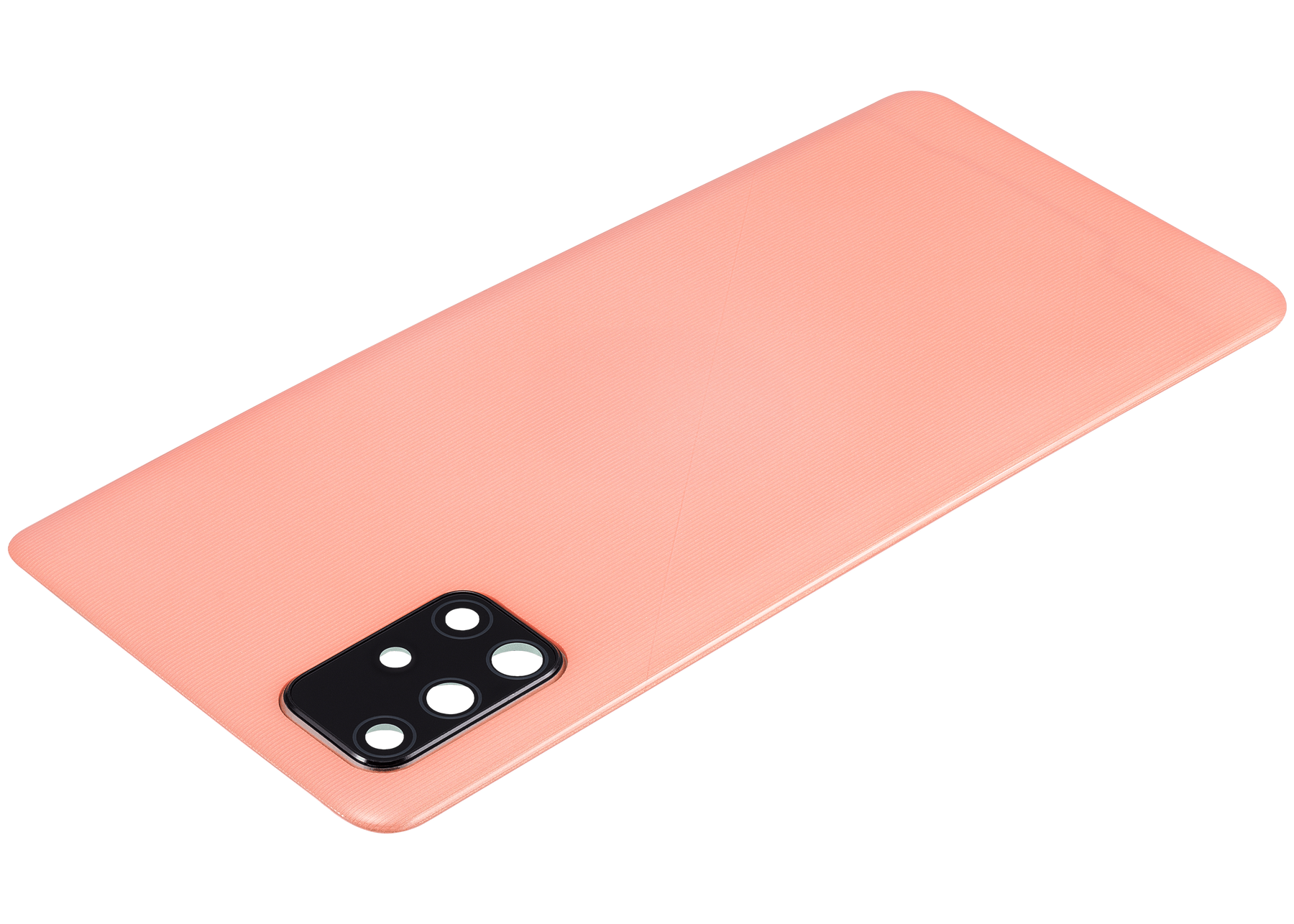 Replacement Back cover Glass With Camera Lens Compatible For Samsung Galaxy A71 4G (A715 / 2020) (Vemake) ( Prism Crush Pink)