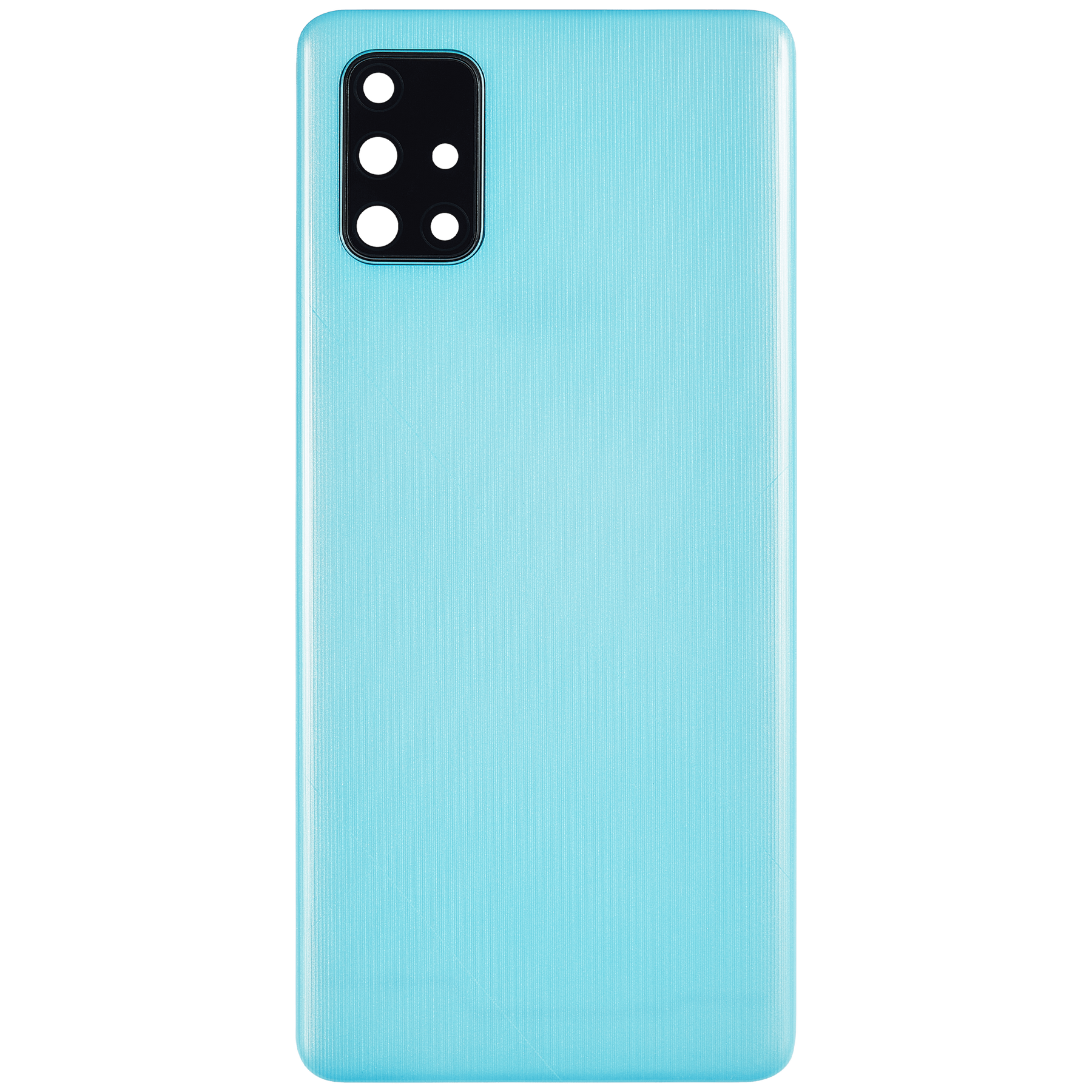 Replacement Back cover Glass With Camera Lens Compatible For Samsung Galaxy A71 (A715 / 2020) (Vemake) ( Prism Crush Blue)