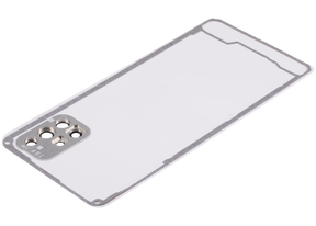 Replacement Back cover Glass With Camera Lens Compatible For Samsung Galaxy A71 (A715 / 2020) (Vemake) ( Prism Crush Blue)