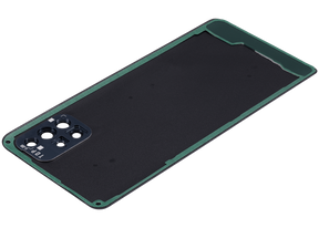 Replacement Back cover Glass With Camera Lens Compatible For Samsung Galaxy A71 (A715 / 2020) (Vemake) ( Prism Crush Black)