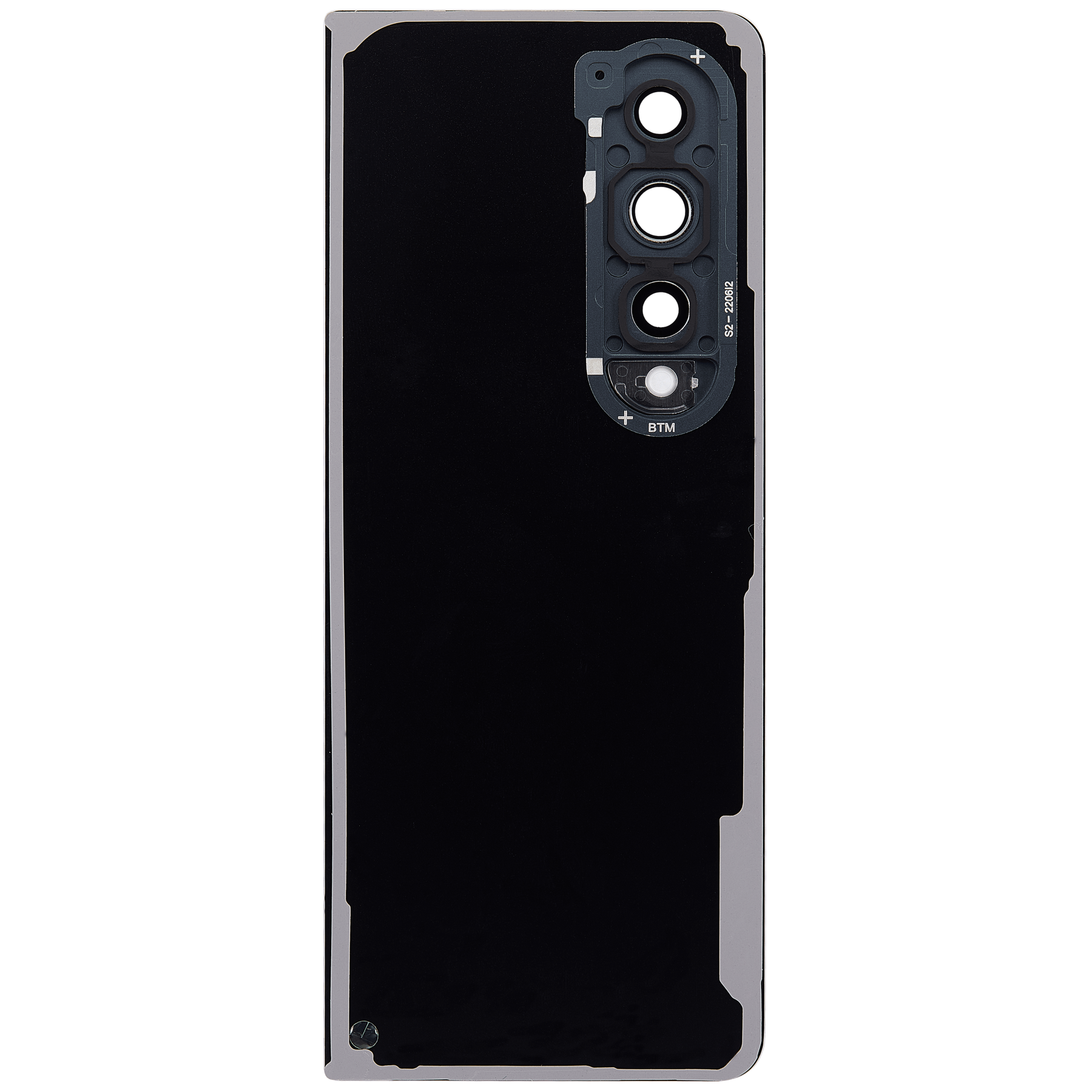 Back Cover Glass With Camera Lens Replacement  Compatible For Samsung Galaxy Z Fold 4 (F936) (Graygreen)