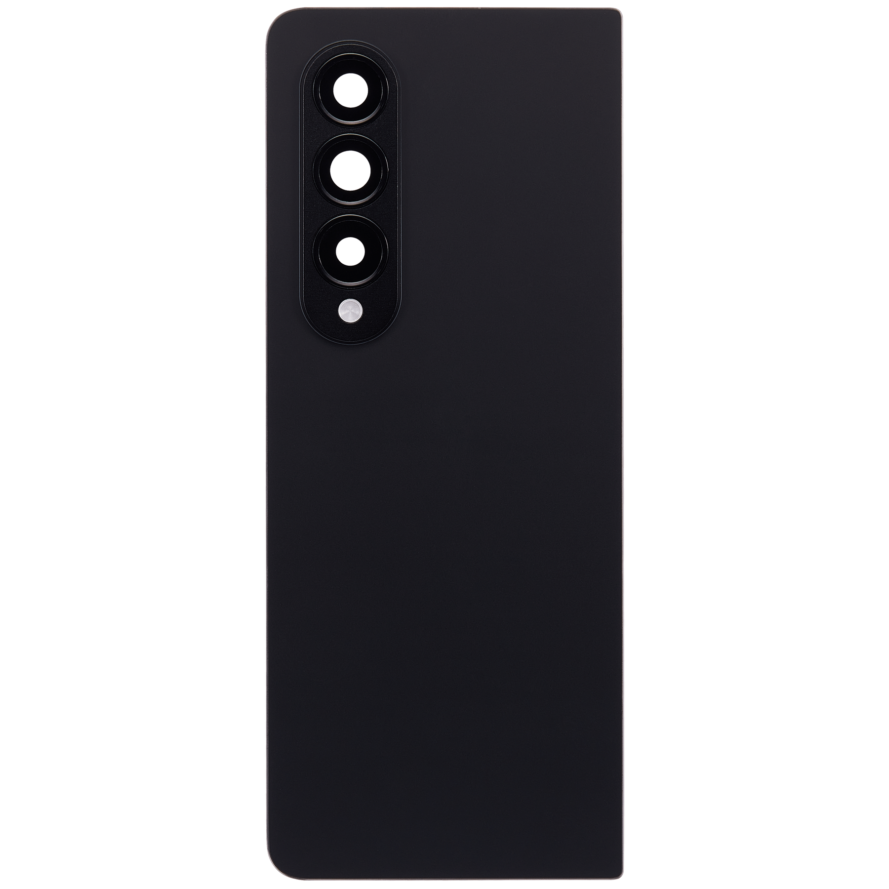 Back Cover Glass With Camera Lens Replacement Compatible For Samsung Galaxy Z Fold 4 (F936) (Phantom Black)