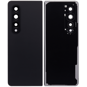 Back Cover Glass With Camera Lens Replacement Compatible For Samsung Galaxy Z Fold 4 (F936) (Phantom Black)