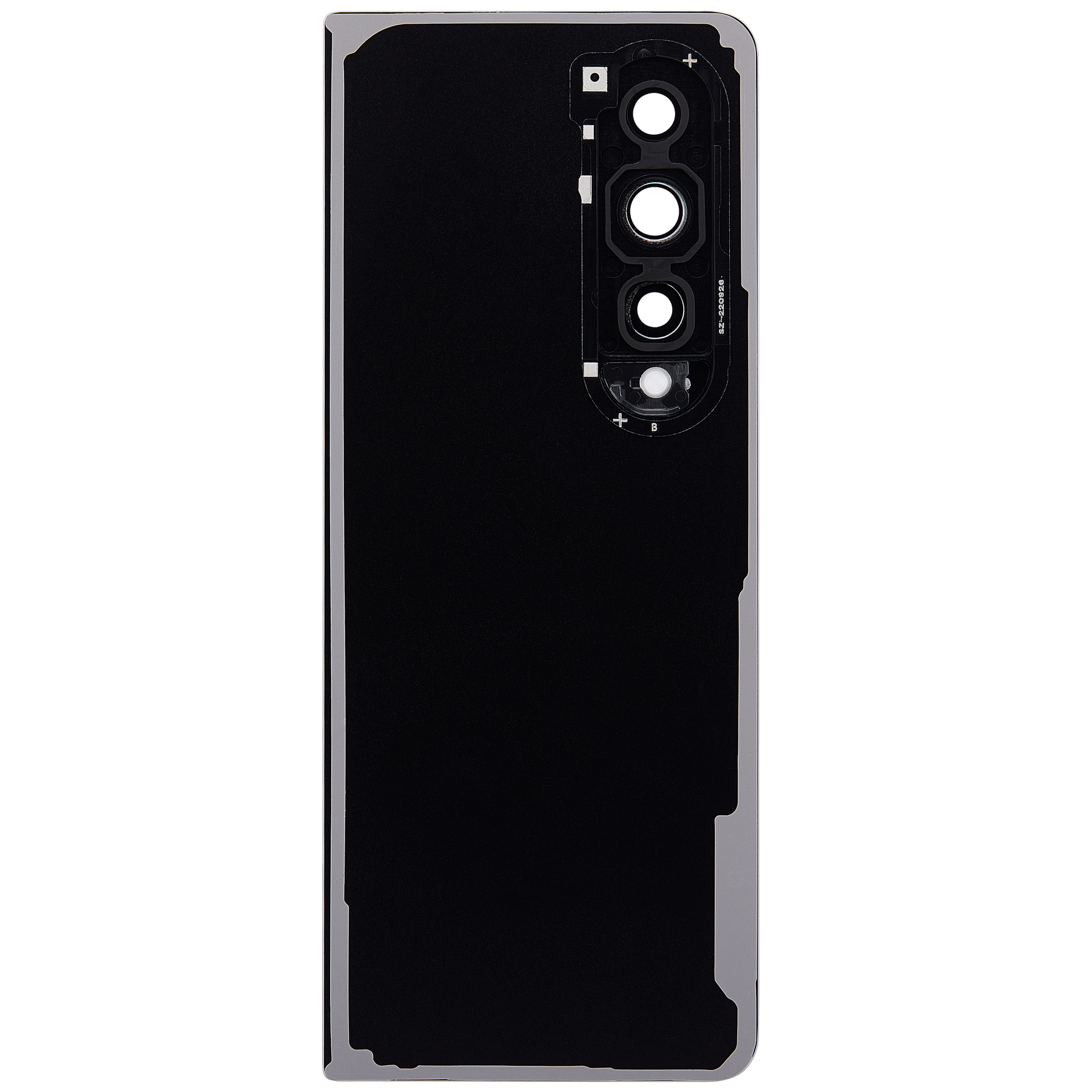 Back Cover Glass With Camera Lens Replacement Compatible For Samsung Galaxy Z Fold 4 (F936) (Phantom Black)