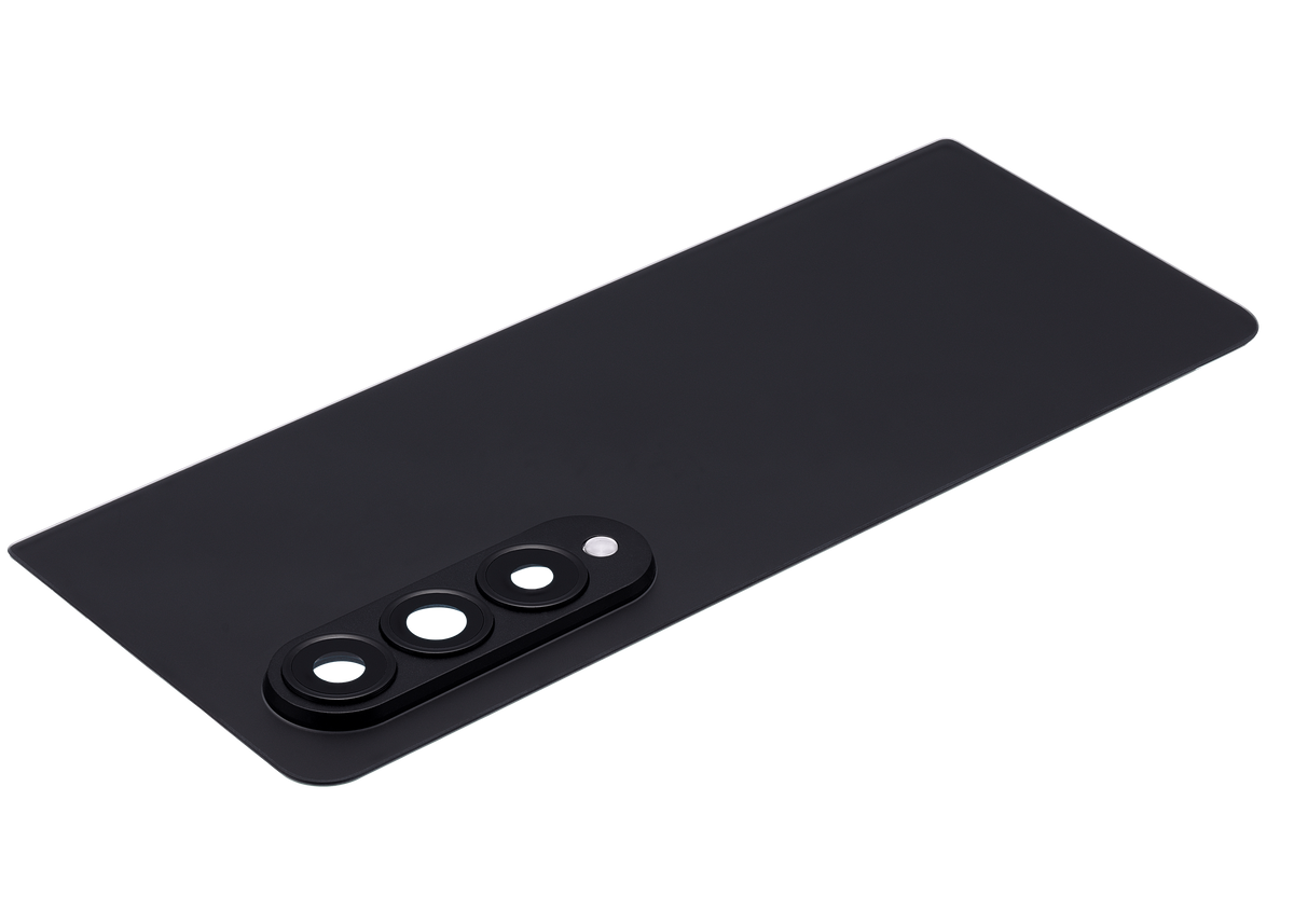 Back Cover Glass With Camera Lens Replacement Compatible For Samsung Galaxy Z Fold 4 (F936) (Phantom Black)