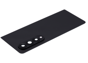 Back Cover Glass With Camera Lens Replacement Compatible For Samsung Galaxy Z Fold 4 (F936) (Phantom Black)