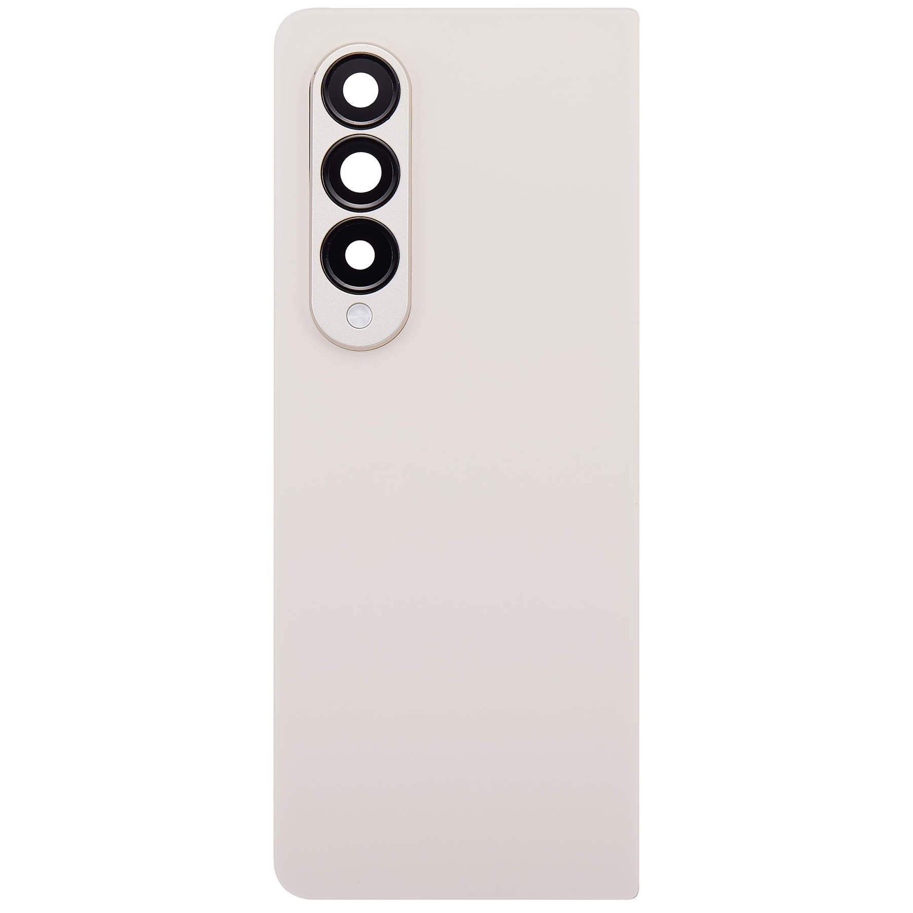 Back Cover Glass With Camera Lens Replacement Compatible For Samsung Galaxy Z Fold 4 (F936) (Beige)