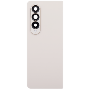 Back Cover Glass With Camera Lens Replacement Compatible For Samsung Galaxy Z Fold 4 (F936) (Beige)