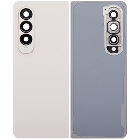 Back Cover Glass With Camera Lens Replacement Compatible For Samsung Galaxy Z Fold 4 (F936) (Beige)