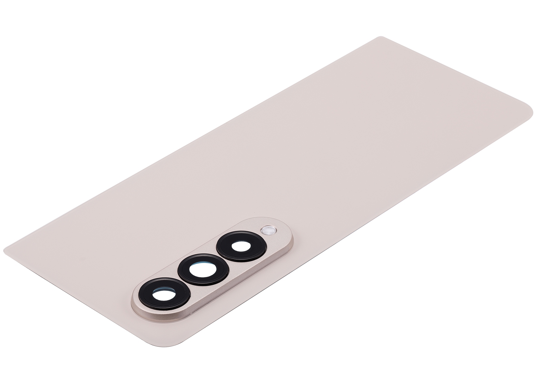 Back Cover Glass With Camera Lens Replacement Compatible For Samsung Galaxy Z Fold 4 (F936) (Beige)