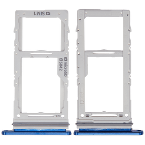 Replacement Dual Sim Card Tray Compatible For Samsung Galaxy Note 10 Plus / 5G (Aura Blue)