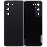 Replacement Back Cover Glass With Camera Lens Compatible For Samsung Galaxy Z Fold 5 5G (F946) (Phantom Black)