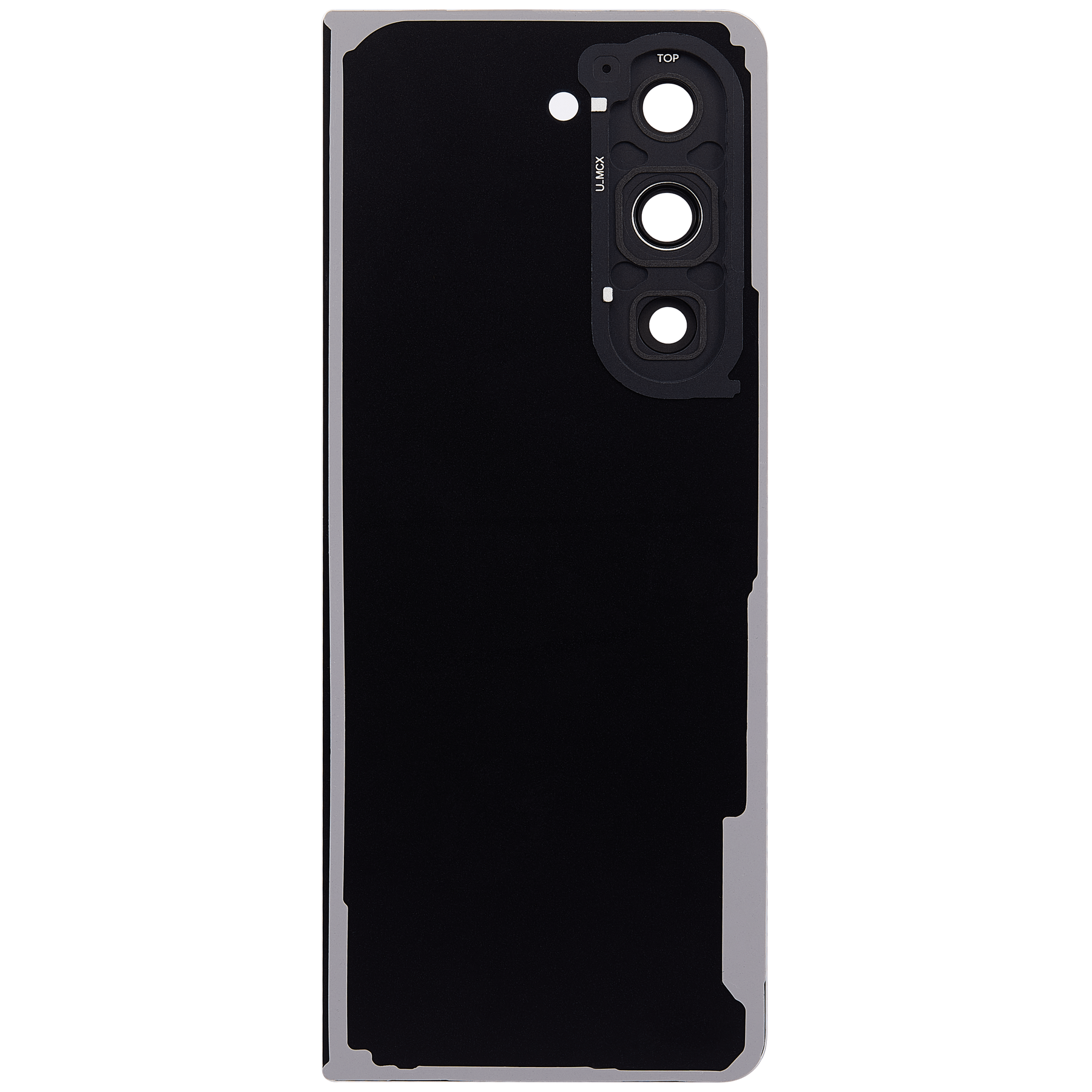 Replacement Back Cover Glass With Camera Lens Compatible For Samsung Galaxy Z Fold 5 5G (F946) (Phantom Black)