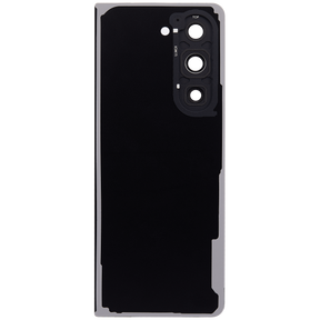 Replacement Back Cover Glass With Camera Lens Compatible For Samsung Galaxy Z Fold 5 5G (F946) (Phantom Black)