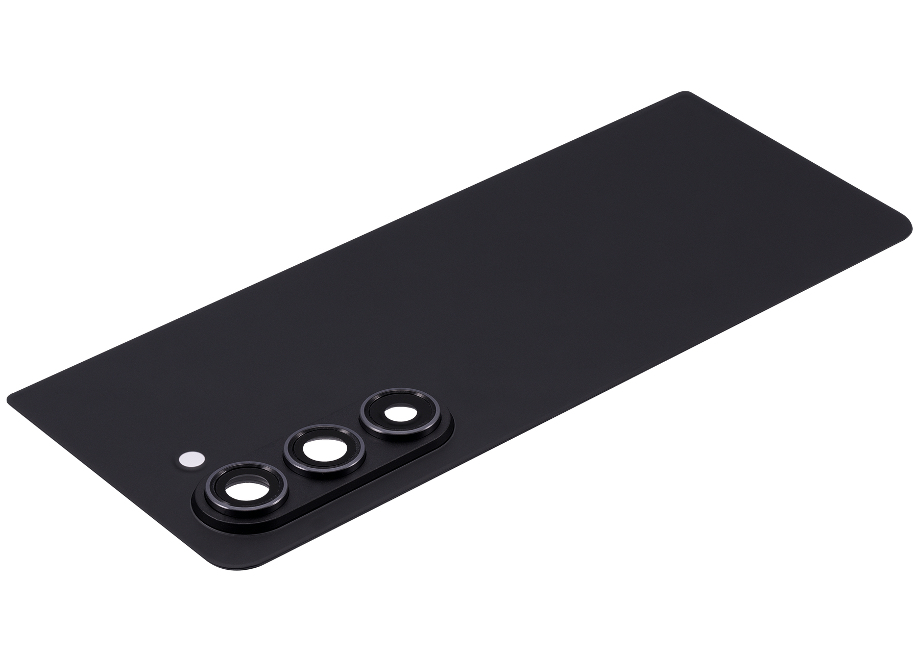 Replacement Back Cover Glass With Camera Lens Compatible For Samsung Galaxy Z Fold 5 5G (F946) (Phantom Black)